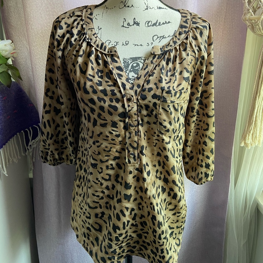 Leopard Print Blouse